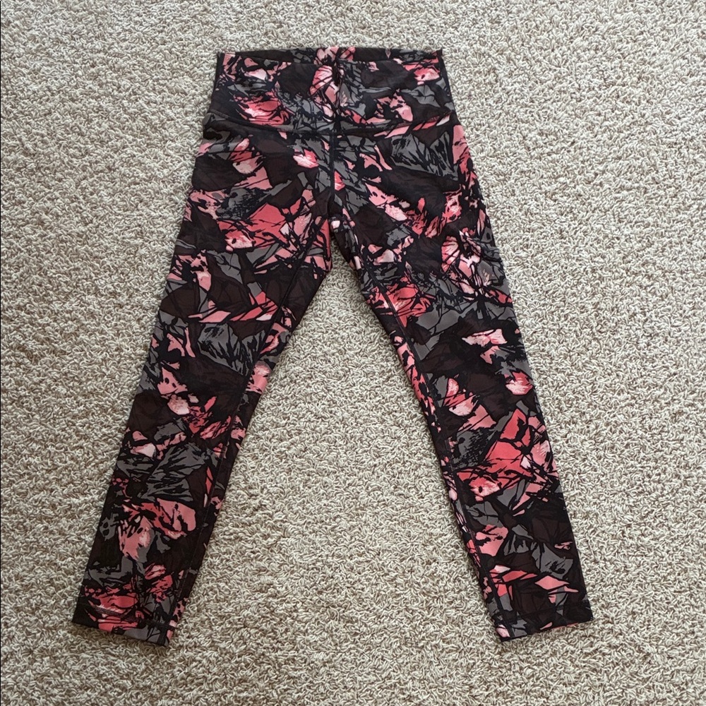 lululemon athletica Black and Pink Cropped Jeans